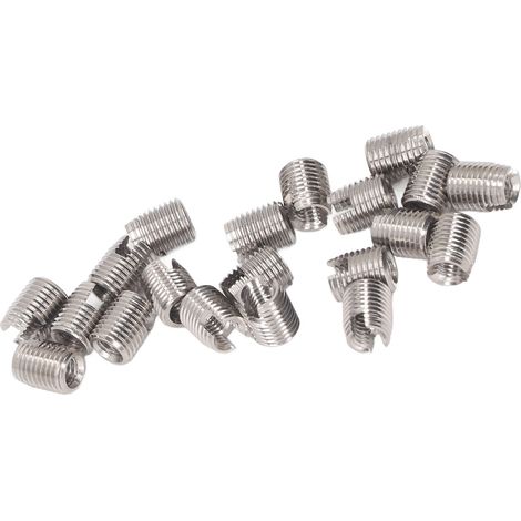Lot 20 inserts filetés M3 M5 en acier inoxydable 302, vis autoforeuses à tôle, longueur 6mm, pas 0,5, pour bois et métal, résistants à la corrosion. (1/5)