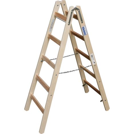 Escalera krause stabilo 2x5 madera 2,75 m carga 150 kg (1/3)