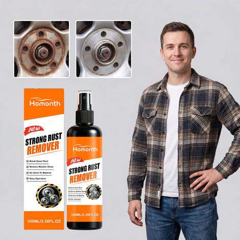 Rostentferner für Autos, tägliche Reinigung ohne Lackbeschädigung, Pflege, Polieren, Restaurieren und Glanzverstärkung von Metallteilen – 100 ml -- DE (1/5)