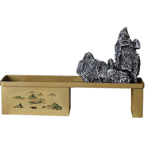 Eisenvase im Retro-Stil im chinesischen Stil mit Blumen und Pflanzen, Zen-Dekoration, kreatives Ornamentdesign.