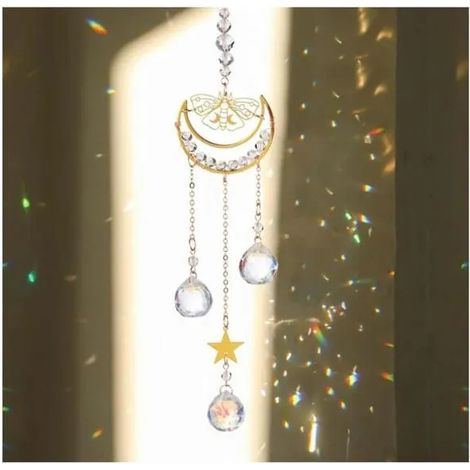 Attrape Soleil Cristal, Attrape Soleil Cristal Suspendu, Pendentif de Jardin,Suncatcher Pendentif Ornement Multicolor ATTRAPE-REVES (1/5)