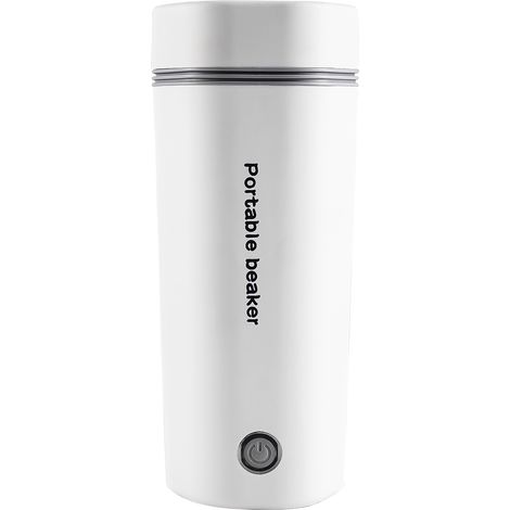 Bouilloire électrique portable pour eau bouillante 350 ml Bécher de voyage Bouilloire à thé Chaudière à eau chaude en acier inoxydable Arrêt automatique pour faire du thé, du café, du lait pour bébé (1/5)