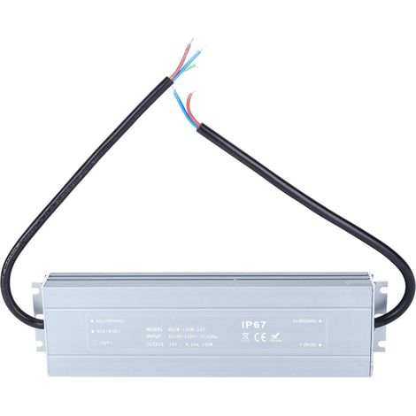 Alimentation étanche IP67 HRUW-100W-24V – Transformateur LED 100-240V AC – Driver étanche pour extérieur et humidité