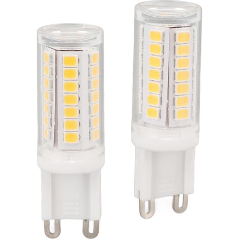 Ampoule G9 avec protection oculaire, économie d'énergie, haute luminosité, 3 watts, 45 LED, pour plafonniers, 100-120 V CA, lot de 2 (1/5)