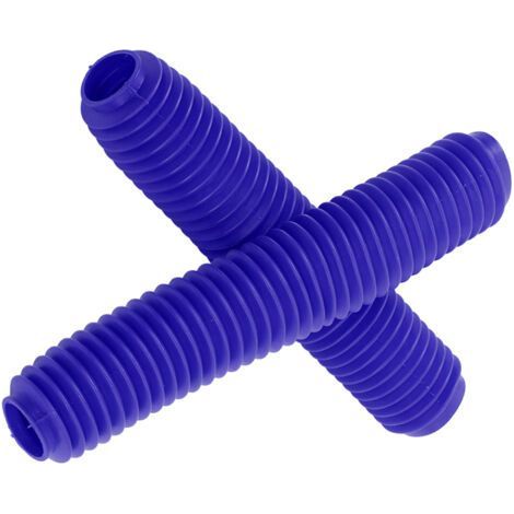 Coppia di parapolvere per ammortizzatore forcella anteriore moto, ricambi adatti per Suzuki RM125 DR250 DRZ400 400 blu (1/4)