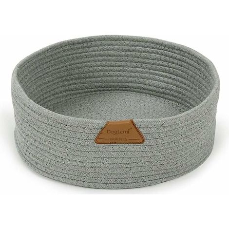 Nid Pour Chat - Diamètre 40 Cm Profondeur 12 Cm - Intérieur Gris En Coton Doux - Lavable En Machine - Pour Chats Et Chatons - 1 Pièce (1/5)