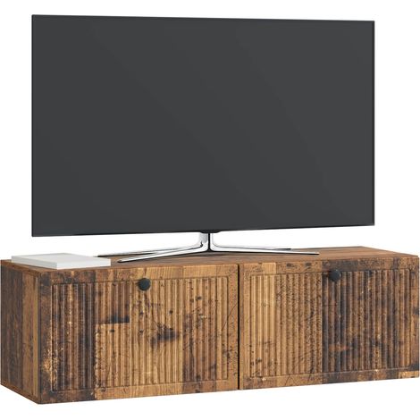 Maison Exclusive - Mobile Porta TV da Muro Legno antico 98 x 31 x 30 cm (1/5)