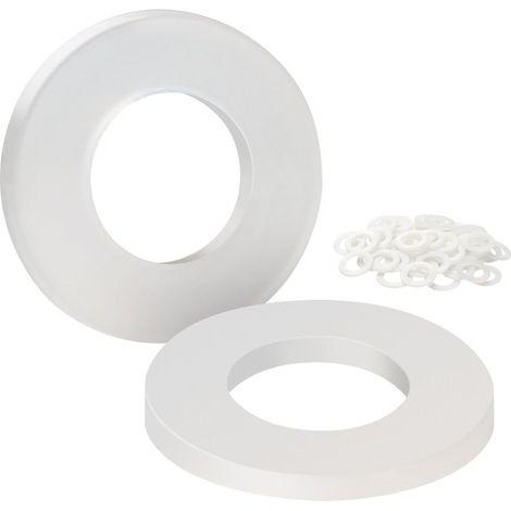 Rondelle Plastique M6 x 12 mm, 50 pièces Rondelles Plastique de Petit Diamètre Extérieur, Rondelles Plates en Nylon, Entretoise Rondelle pour Machines Appareils Plombiers électriques (1/5)