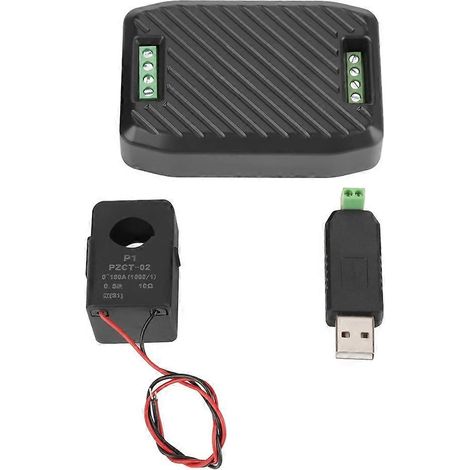 Appareil de mesure de tension, de courant, de facteur de puissance, de fréquence et d'énergie (1 compteur, 1 condensateur de type ouvert, 1 adaptateur USB vers 485)