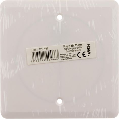 Coperchio quadrato 85x85mm consegnato con viti