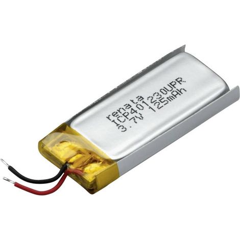 Renata ICP401230UPR Pile rechargeable spéciale prismatique avec câble LiPo 3.7 V 130 mAh 1 pc(s) (1/2)