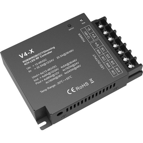 Controlador Monocolor / CCT/ RGB / RGBW 12-48V DC - 4