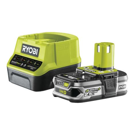 RYOBI Pack batterie Lithium-ion 18V One+ 2.5 Ah et chargeur rapide 2,0 Ah - RC18120-125G (1/3)