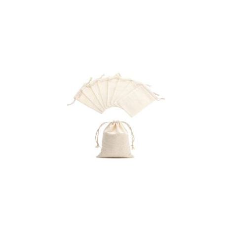 20 sacs miniatures en coton 3 x 3,9 pouces, réutilisables, en tissu fin, sacs à parfum, adaptés aux fêtes et mariages. (1/5)