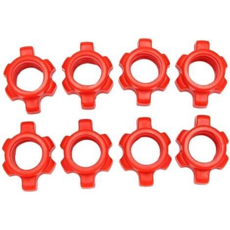 8 Pack Dumbbell Nuts, Dumbbell Rod Nuts, Collars for Dumbbell Bars, Workout Sports Accessories (1/4)