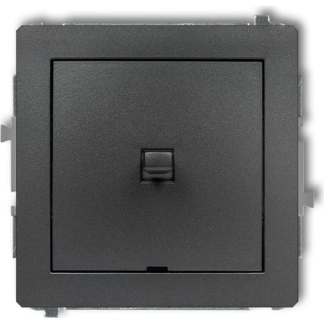 Interruttore unipolare DECO stile americano nero opaco 12DWPUS-1