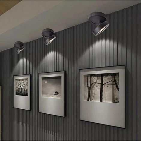 Faretto Led 7 W Luce Bianca Faro Da Soffitto Orientabile Gira 360  F7wnf (1/4)
