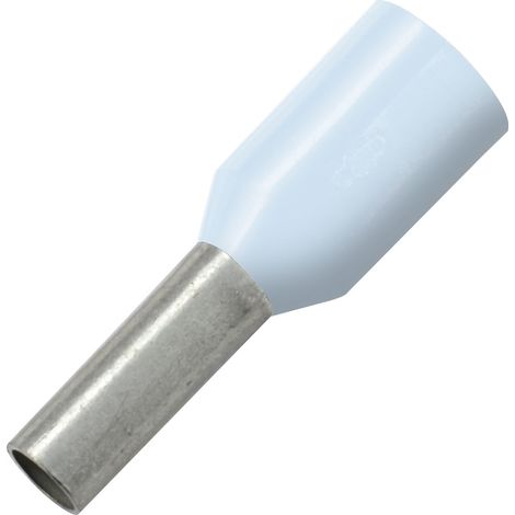 Aderendhülse 0,25x8/12 mit Kragen hellblau (1/2)