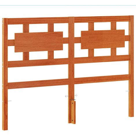 Maison Exclusive - Cabecero de cama madera maciza de pino marrón (1/5)