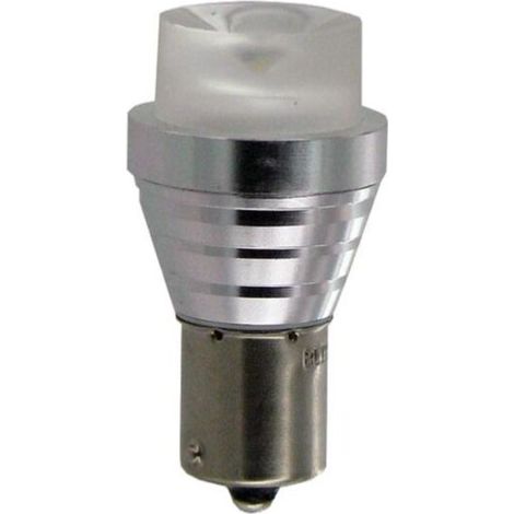 Bombilla LED P21W, 24 voltios, 21 vatios, base BA15S, forma de bombilla. (1/2)