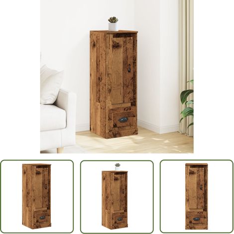 vidaXL Highboard Altholz-Optik 36x35,5x103,5 cm Holzwerkstoff (1/5)