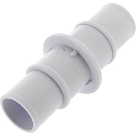 1 x Raccord droit, Plastique durable, Blanc, Pour tuyaux 1-1/4 et 1-1/2 po, Piscine et spa (1/5)