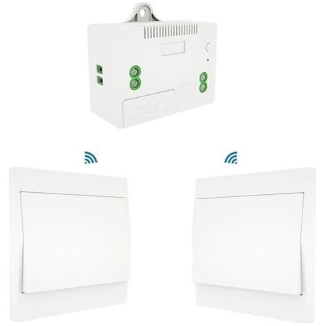 Selbstversorgender, batterieloser Funkschalter, drahtlose Fernbedienung für Lampen und Elektrogeräte, wasserdicht und sicher, kann direkt im Badezimmer installiert werden. (1/4)