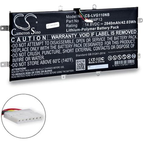 NX - Batterie ordinateur portable compatible Lenovo L11M4P13 14.8V 2840mAh - L11 (1/2)