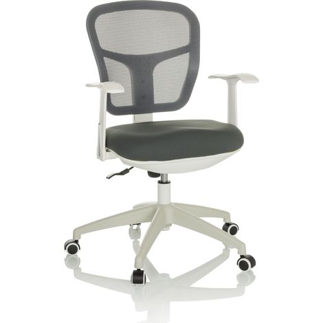 Bürostuhl / Drehstuhl TOP 108 W Netzstoff / Stoff grau hjh OFFICE (1/5)