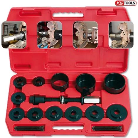 Kstools – Coffret multi-outils 19 pièces pour montage et démontage de moyeux et roulements – Plaque Ø 55,5-84 mm – Cloche extraction 76-91 mm (1/3)