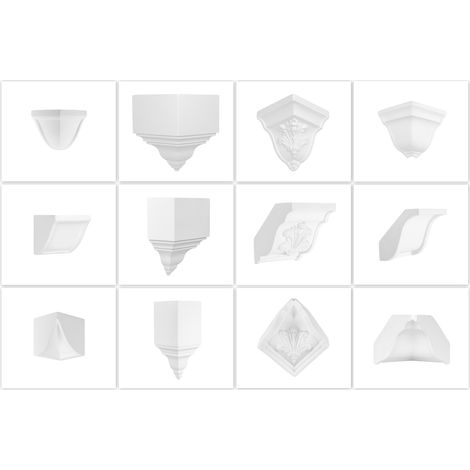 Pièces d'angle et pièces intermédiaires Angle extérieur en PU Angle intérieur: Angle intérieur, E3005 - diagonale maximale de 120 mm