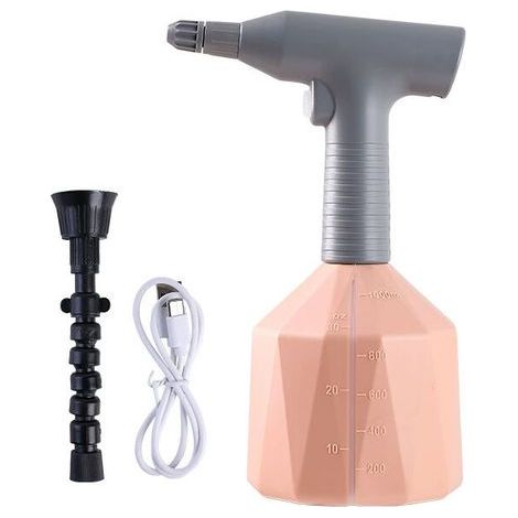 Elektrischer Sprüher mit Sprühdüse, tragbarer Wassersprüher für Rasen und Garten (rosa, 1 l) (1/4)