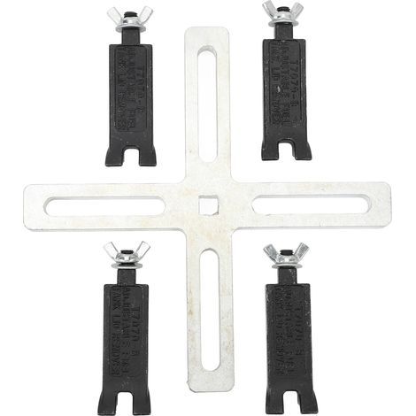 Fuel pump removal wrench 3/8-1/2 inch - Tank sender extraction/installation tool (4 adjustable jaws) (1/5)