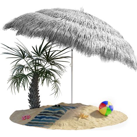 Parasol inclinable Hawaii 192 cm – Protection UV 30+ – Hauteur réglable 140-192 cm – Toile hydrofuge – Ø 160 cm – Mât métal 22 mm – Kingsleeve