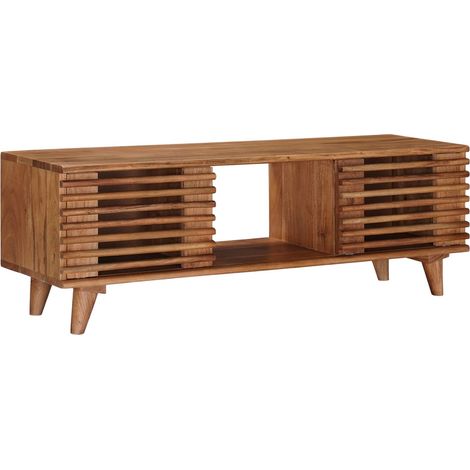 vidaXL  TV Cabinet  with Storage Natural 105 x 30 x 35 cm