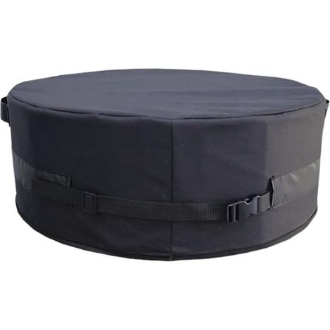 Funda redonda para chimenea Weather Shield: protección impermeable para almacenamiento estacional, protector de ventilación transpirable, correas inferiores con hebilla resistentes al viento, protecci (1/5)