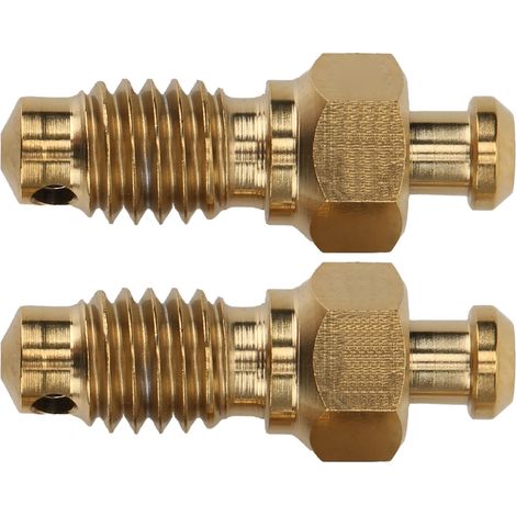 2 Pièces Vis de Purge Frein à Disque Titane Alliage M6 Antirouille Vis d'Échappement Huile Accessoires VTT Or (1/5)