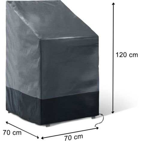 Housse De Protection - 1 Unité - Polyéthylène 120g - Anti-UV Et Aérée - Pour 4 À 6 Chaises Empilables - 70x70x120 MICRODERMABRASION (1/5)