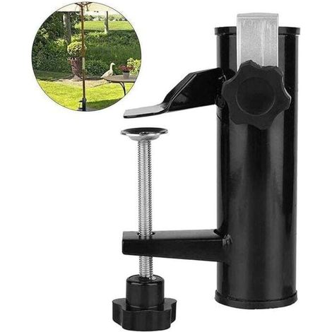 YMYNY Porte-Parasol Balustrade De Balcon Support Parasol Balcon Pince Support Pour Table Parasol Accessoires Fixation Pour Balcon, Terrasse Ou Table - Balcon-Parasols Avec Mât Jusqu'à Ø 16-38 Mm