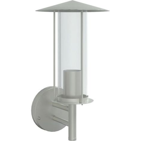 Applique murale extérieure en acier inoxydable argenté (1/5)