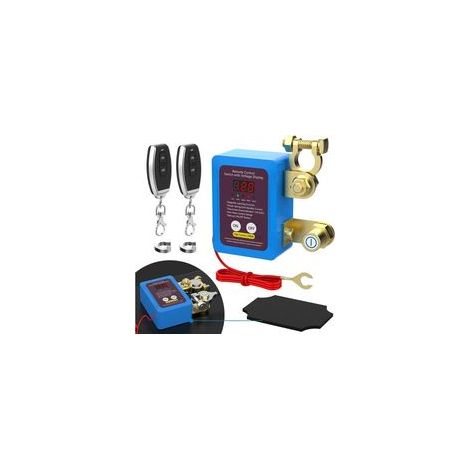 Interruttore di disconnessione della batteria, interruttore di interruzione della batteria dell'auto, 12V 240A, interruttore di disconnessione remota della batteria con display LED della tensione per (1/4)
