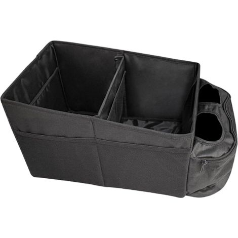 Organisateur De Coffre Pour SUV,Boîte Multifonctionnelle à Gain de Place,Boîte De Rangement Pour Coffre - Pour Usage Familial Professionnel Navette Quotidienne Téléphones Portefeuilles Verres D'Eau (1/5)