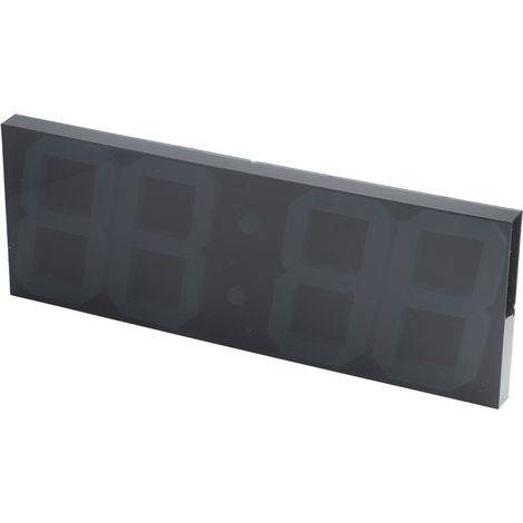 Elektronische LED-Digital-Wanduhr mit Spiegel, 100–240 V, mit Fernbedienung (1/5)