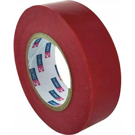Cinta aislante de PVC para cables, 20 m / 19 mm, color rojo (1/4)