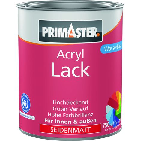 Primaster Acryl Lack enzianblau seidenmatt 750 ml