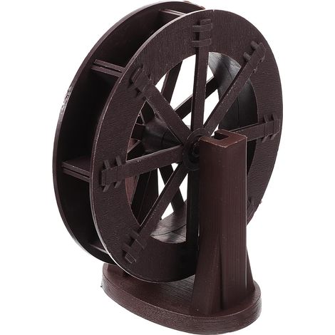 Roues à eau décoratives en plastique pour le jardin et le bureau avec une forme unique pour une décoration faite maison et une mini fontaine pour des scènes d'ambiance. (1/5)