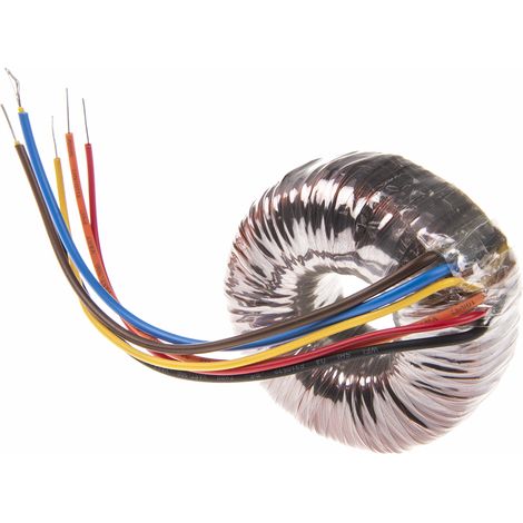 Rs Pro – Transformateur torique 2 sorties 230V c.a. – 2 x 18V c.a. 30VA – Courant 833mA – Pour électroménager et éclairage (1/2)