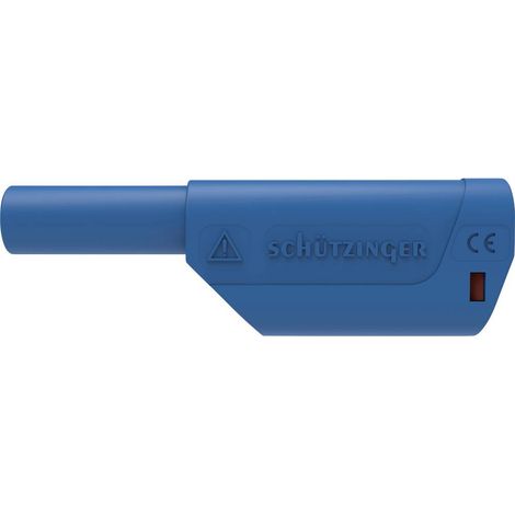 Schützinger DI SFK 8500 L Ni / AS / BL Spina della gabbia a molla di sicurezza dritto Ø perno: 4 mm Blu 1 pz.