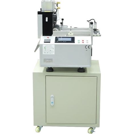 Macchina automatica per il taglio a misura a caldo e a freddo per etichette, nastri e materiali in nylon (1/5)