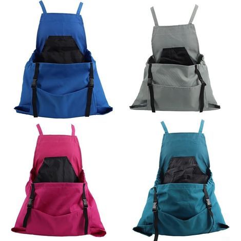 1 - Tablier de jardinage - Sac de récolte - Matériau imperméable et réglable - Pour plantation et désherbage - Unisexe - Bleu/Rouge/Vert/Gris - 26x15x5 cm (1/5)